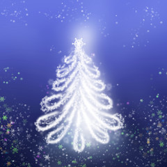 Abstract Christmas tree
