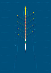 Rowing team centered © metsafile