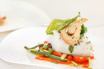 fish with vegetables