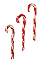 Candy Canes isolated with clipping path