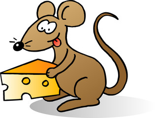 Mouse with cheese