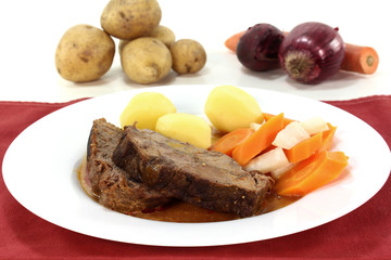 frischer Rinderbraten
