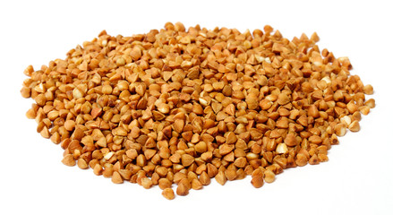 buckwheat on isolated background