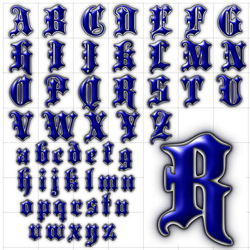 abc alphabet background blackletter font design
