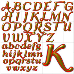 abc alphabet background qumpel font design