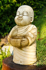 Stone sculpture of a Monk