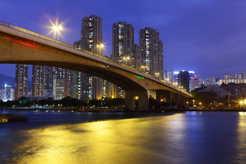 bridge over the sea in Hong Kong
