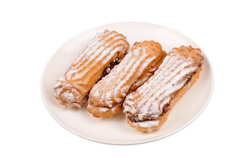 biscuits with jam on a plate