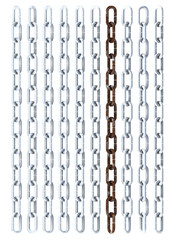 rusted chain