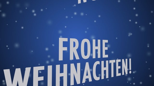 Frohe Weihnachten - multilingual blau
