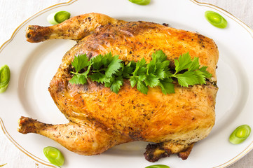 Stuffed chicken with buckwheat