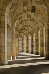 Walkway with arches