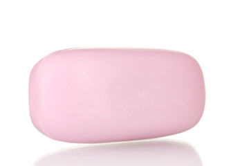 Soap on white background