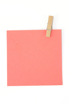 Roter Notizzettel