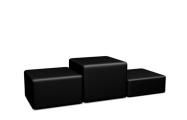 podio con sfondo bianco