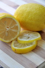 image of lemon sliced in half