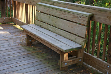 Naklejka premium deck bench