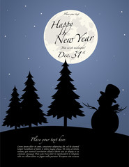 New year's eve party invitation background