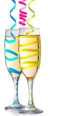 Two glasses of champagne