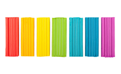 Rainbow colors plasticine