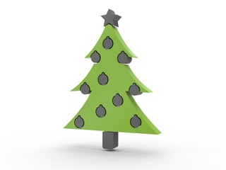3d Icon Weinachtsbaum