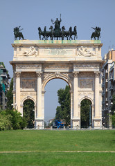 Obraz premium Arco della Pace in Milan .