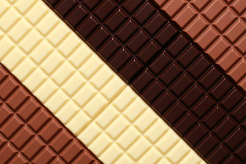 3 Sorten Schokolade