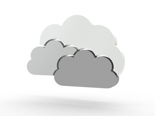 3d Icon Wolken