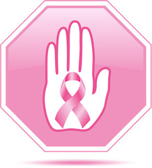 Stop Breast Cancer sign.