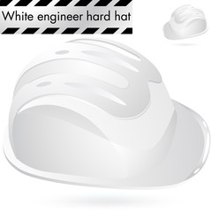 White engineer hard hat.