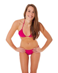 Obraz premium Attraktives Mädchen im Bikini