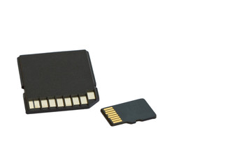 Micro sd adapter and micro sd card isolated