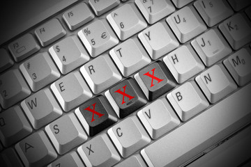 Internet porn concept