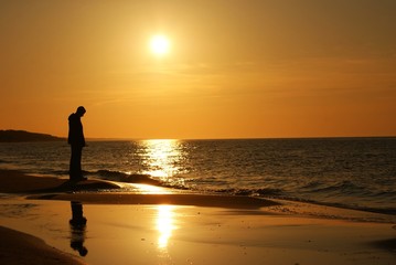 Fototapeta premium Sea sunset