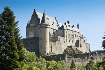 Fototapeta na wymiar Zamek Vianden, Luksemburg