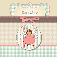 baby girl shower card