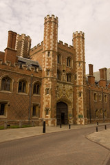 Fototapeta na wymiar Wielka Brama, St John College, Cambridge