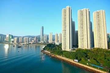 Fototapeta na wymiar skylines of urban area at daytime