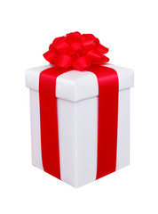 present box with red bow