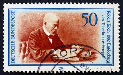 Postage stamp Germany 1982 Robert Koch