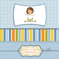 new baby girl announcement card