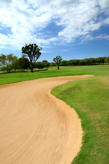 View of Mauritius golf course