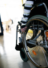 Rollstuhl im Krankenhaus