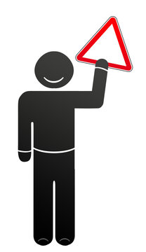 S&eacute;curit&eacute; routi&egrave;re - panneau de signalisation