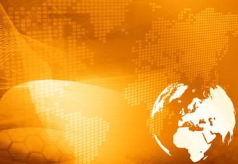 Obraz premium Europe map technology style