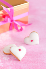 Fototapeta premium Heart shaped cookies