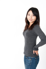 Obraz premium a portrait of pretty asian woman