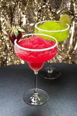 Strawberry and a classic margarita
