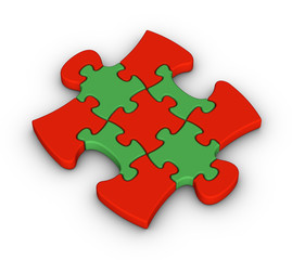 colorful jigsaw piece