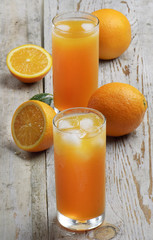 Orange and orange juice